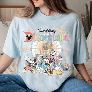 Vintage Disneyland Comfort Colors-skjorta, Disneyland Resort, Retro Vintage Disney-skjorta, Disney-familjematchskjorta, Disneyworld-skjorta bild 4