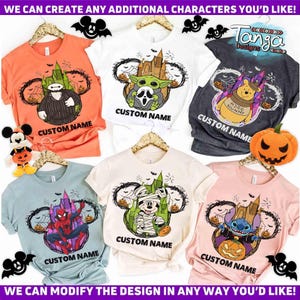 Customize Mickey&#39;s Not So Scary Halloween party 2025 shirt, Mickey & friends New outfit Halloween Tee, Family Group matching costume WDW Tee