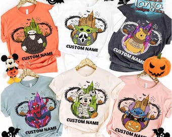 Customize Mickey's Not So Scary Halloween party 2026 shirt, Mickey & friends New outfit Halloween Tee, Family Group matching costume WDW Tee