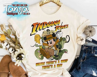 Disney Mickey Mouse Indiana Jones Adventures Retro Shirt, Mickey And Friends Tee, WDW Magic Kingdom Disneyland Family Vacation Holiday Gift