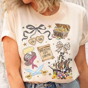Coquette Bow Disney Mickey & Friends Pirates Shirt, Yo Ho Yo Ho A Pirate&#39;s Life For Me, Pirates of the Caribbean, Disney Family Cruise Trip