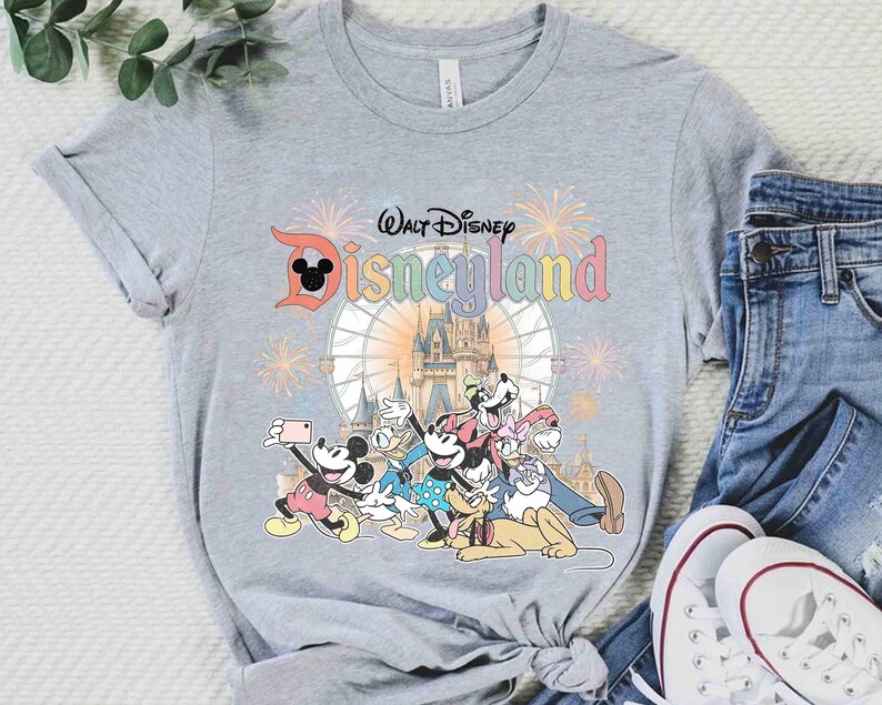 Vintage Disneyland Comfort Colors-skjorta, Disneyland Resort, Retro Vintage Disney-skjorta, Disney-familjematchskjorta, Disneyworld-skjorta bild 6