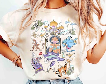 Comfort Colors® Disney Princess Jasmine Shirt, Aladdin And Jasmine Tee, A Whole New World, Magic Kingdom Shirt, Disney Girls Trip Shirt