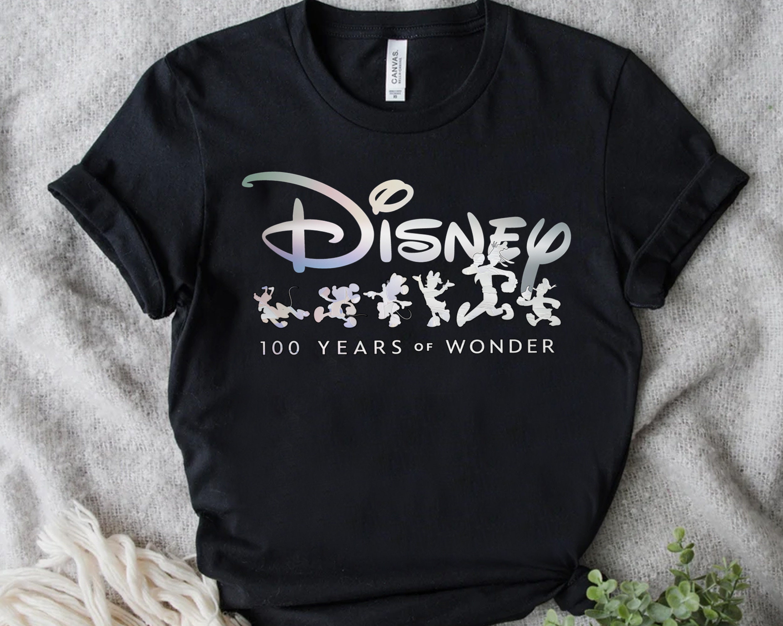 Discover Disney 100 Years of Wonder Mickey & Pals Silhouettes Passende T-Shirt