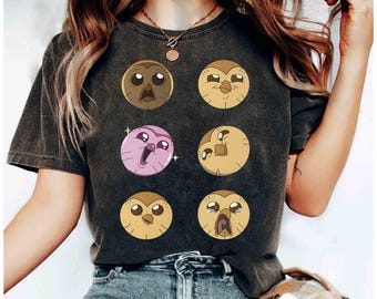 Disney The Owl House Comfort Color T-Shirt, lustiges Hoty Emotionen Meme Shirt, Hooty King Shirt, Disneyland Familienurlaub 2026 Urlaubsreise