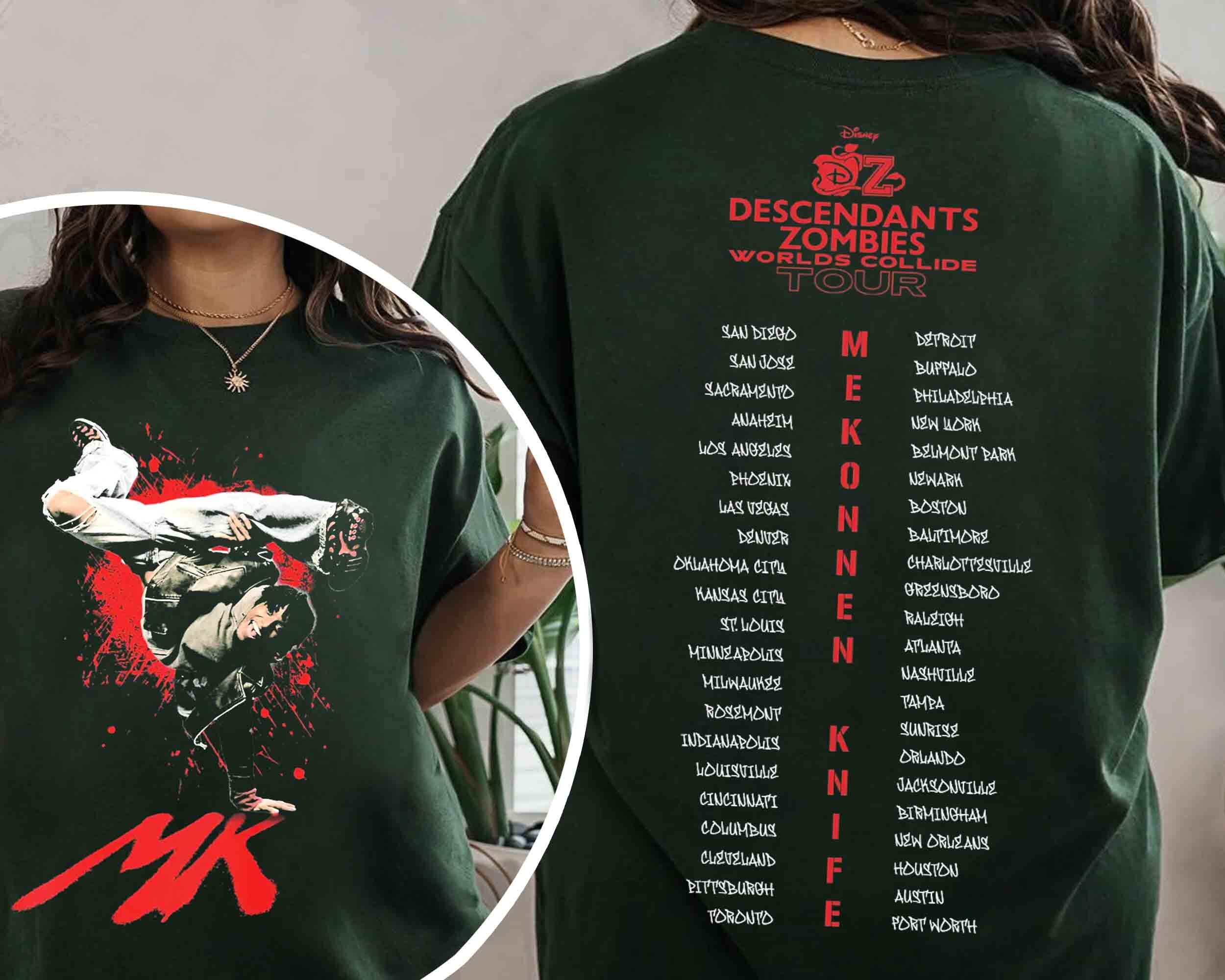 Disney Mekonnen Knife Shirt,descendants Zombies Worlds Collide