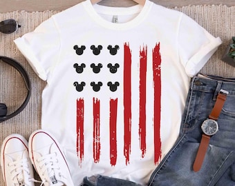 Patriotic Mickey Mouse c T-shirt, Disney Happy 4Th Of July Matching Tee, Disney Happy Independence Day Tee, USA Outfits, WDW Family Trip
