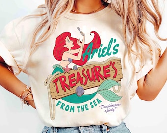 Comfort Colors Ariel Princess Treasure's From the Sea Shirt, Disney The Little Mermaid Matching Tee, Magic Kingdom Trip, Family Vacation Tee