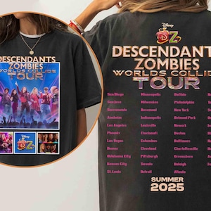 Descendants Zombies World Tour Matching Shirt, Disney The Rise Of Red Group Shirt, Descendants Concert, Summer Music Festival 2025 Trip