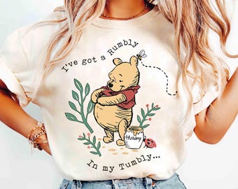 Winnie The Pooh I've got a Rumbly In my Tumbly Shirt, Mommy To Bee, Pregnancy Reveal Tee, Pooh Mommy Tee, Disney Pregnant Tee, New Mom Shirt