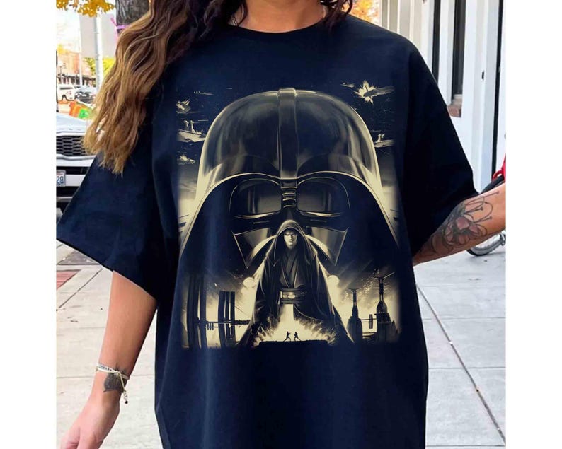ヴィンテージ スター・ウォーズ シスの復讐 20周年記念Tシャツ、オビ＝ワン＆アナキン・スカイウォーカー ジェダイTシャツ、エピソードII スター・ウォーズファンへのギフトシャツ 画像 4