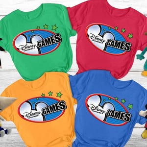 Retro Disney Channel Games Logo Classic Squad Matching Shirt, Disney Mickey Gaming Tee, Channel Games Team Shirt, Disneyland Family Gift