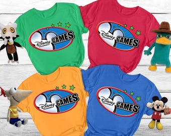 Retro Disney Channel Games Logo Classic Squad Matching Shirt, Disney Mickey Gaming Tee, Channel Games Team Shirt, Disneyland Family Gift