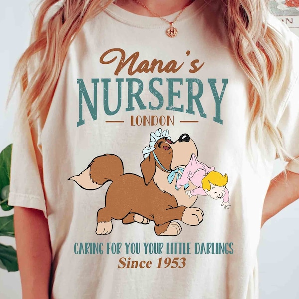 Chemise rétro Disney Peter Pan, grand-mère prendre soin de vos petits chéris, T-shirt unisexe, cadeau d'anniversaire de famille, t-shirt adulte enfant en bas âge