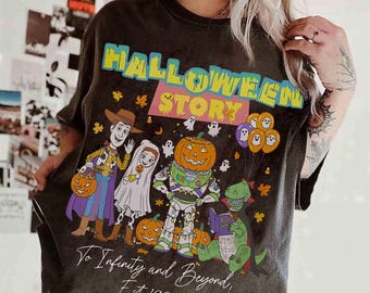 Disney Toy Story Halloween Skeleton T-shirt, To Infinity and Boo Yond, Woody Buzz Lightyear Jessie Halloween shirt, Disneyland Halloween Tee