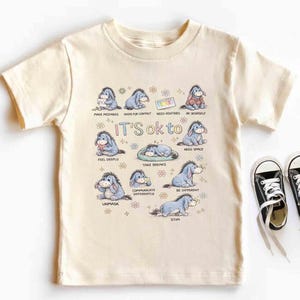 Cute Eeyore It’s Ok To Be Different Autism Goose Shirt, Autism Acceptance Winnie The Pooh Tee, Special Education Teacher Tee, Neurodiversity image 2