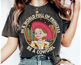 Disney Toy Story i en värld full av prinsessor Var en cowgirl Jessie-tröja, Woody Jessie-tröja, Magic Kingdom-familjesemesterpresent