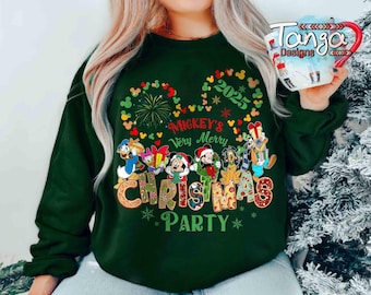 Mickey's Very Merry Christmas Party 2026 Shirt, Disney Santa Mickey And Minnie Custom Tee, Disneyland Vacation Family Matching Trip Gift