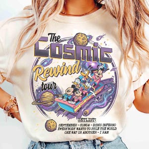 Comfort Color Mickey & Friends Guardians Of The Galaxy Cosmic Rewind Shirt, Disney Ride Team Matching Tee, Epcot Center Family 2026 Trip image 2