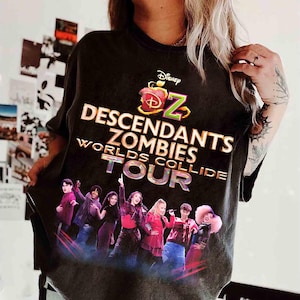 Descendants Zombies Worlds Collide Tour Matching Shirt, Disney The Rise Of Red Group Shirt, Descendants Concert, Summer Music Festival 2025