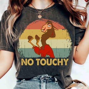 Disney Retro Emperor&#39;s New Groove Kuzco Llama No Touchy T-shirt, Disneyland Trip, Unisex T-shirt Family Birthday Gift Adult Kid Toddler Tee