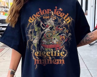 Camiseta retro de la banda de rock Doctor Teeth y The Electric Mayhem, camiseta de Disney Muppets Show, regalo para vacaciones familiares de Magic Kingdom Disneyland