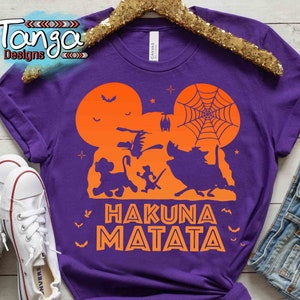 Hakuna Matata Lion King Disney Halloween Simba Timon Pumbaa Shirt ...