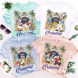 Camiseta de Mickey y sus amigos para cruceros de Disney, vacaciones familiares vintage en crucero Disney 2025, viaje a juego de Disney Wish Dream Magic Wonder Fantasy