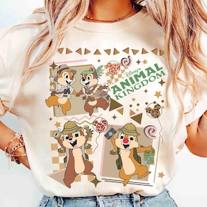 Chip and Dale Safari T-Shirt, Disney Double Trouble Shirt, Animal Kingdom Shirt, Disney Safari Shirt, Chip And Dale Rescue Rangers Shirt