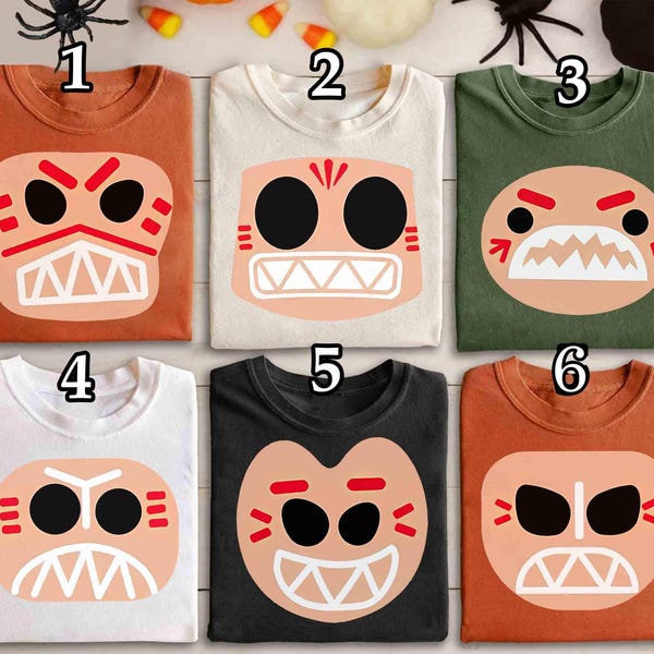 Kakamora Big Face Costume Halloween Shirt, Disney Moana  Movie Costume Tee, Disney Halloween Trip Shirt, Halloween Costume For Family Group
