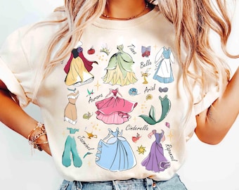 Camisa de vestir de princesa Disney con acuarela, camiseta con castillo de princesa Disney, regalo para mejores amigas del castillo de Disneyland, viaje de chicas a WDW, camiseta de vacaciones Disney