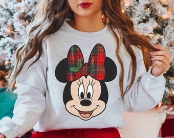 Disney Mickey & Friends Christmas Bow T-Shirt, Mickey's Very Merry Christmas Party Matching Tee, Disneyland Family Holiday 2026 Gift, MVMCP