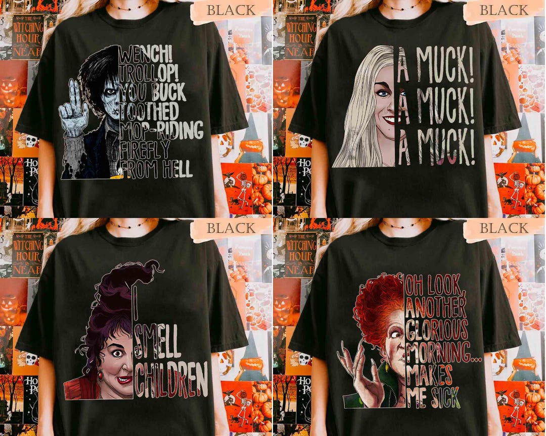 Sweatshirt Hocus Pocus Sanderson Sisters - Multicolore - Gildan - Neuf Avec étiquette