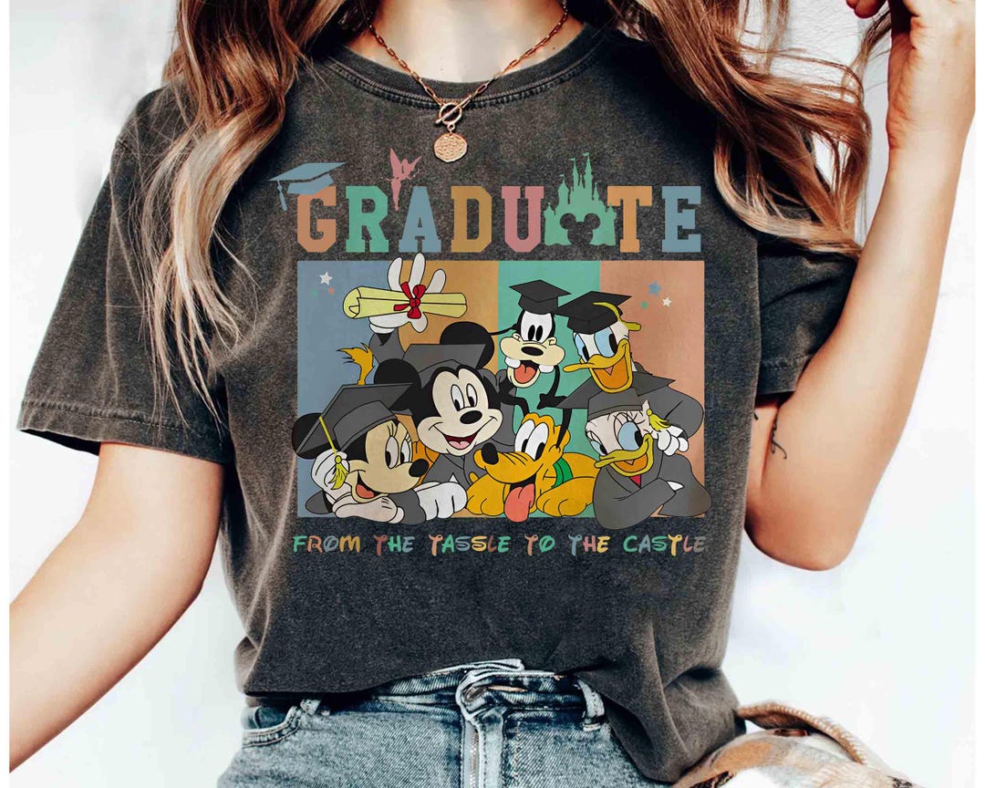 Mickey & Friends Disney Graduate From the Tassel to the Castle T-shirt ...