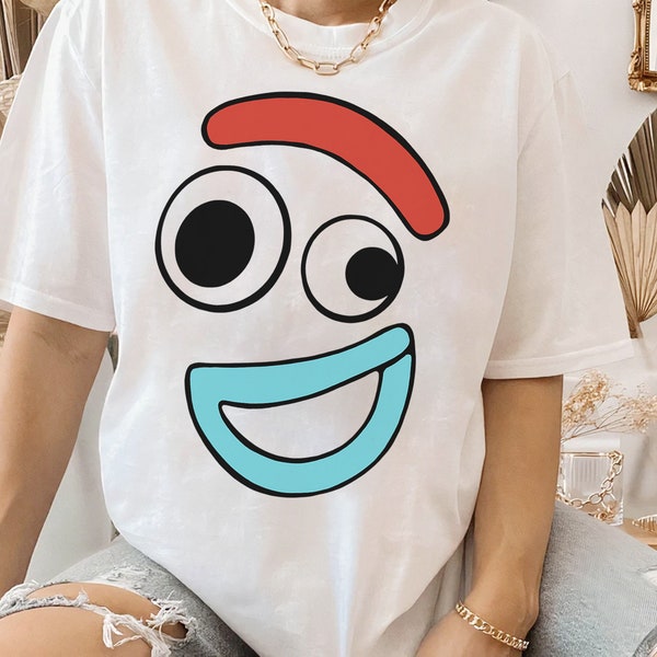 Disney Pixar Toy Story 4 Forky Large Happy Face Shirt, Magic Kingdom Unisex T-shirt Family Birthday Gift Adult Kid Toddler Tee