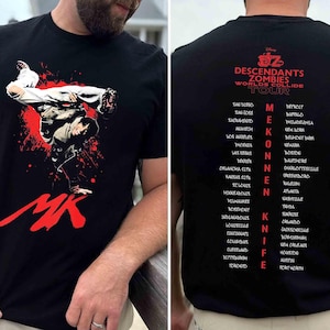 Disney Mekonnen Knife Shirt,Descendants Zombies Worlds Collide Tour, Disney The Rise Of Red Tee, Descendants Concert, Summer Music Festival