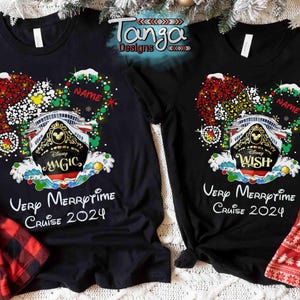 Personalized Disney Christmas Very Merrytime Cruises 2025 shirt, Mickey & Friends Disney Cruise Line Christmas shirt, Family Cruise Shirts