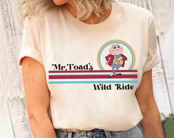 Disney Retro Mr. Toad's Wild Ride Shirt, Mr. Toad's Taxi Service Great Rates Vintage Tee, WDW Magic Kingdom Vacation Family 2026 Trip Gift