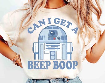 Kann ich ein Beep Boop R2 D2 Droid Comfort Color Shirt, Vintage Retro Star Wars T-Shirt, Disneyland Trip Shirt 2026, Star Wars Day Passendes Shirt bekommen