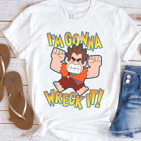 Disney Ralph Breaks The Internet I'm Gonna Wreck It T-shirt, Magic Kingdom Trip Unisex T-shirt Family Birthday Gift Adult Kid Toddler Tee