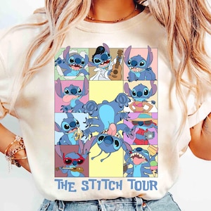Maglietta divertente The Stitch Tour, maglietta abbinata Disney Lilo & Stitch Aloha, viaggio WDW Magic Kingdom Disneyland Family Vacation 2025