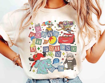 Camiseta "Tienes un amigo en mí" de Disney Pixar Fest, Monster Inc., Toy Story, Nemo, fiesta de Pixar Pals Playtime, viaje familiar