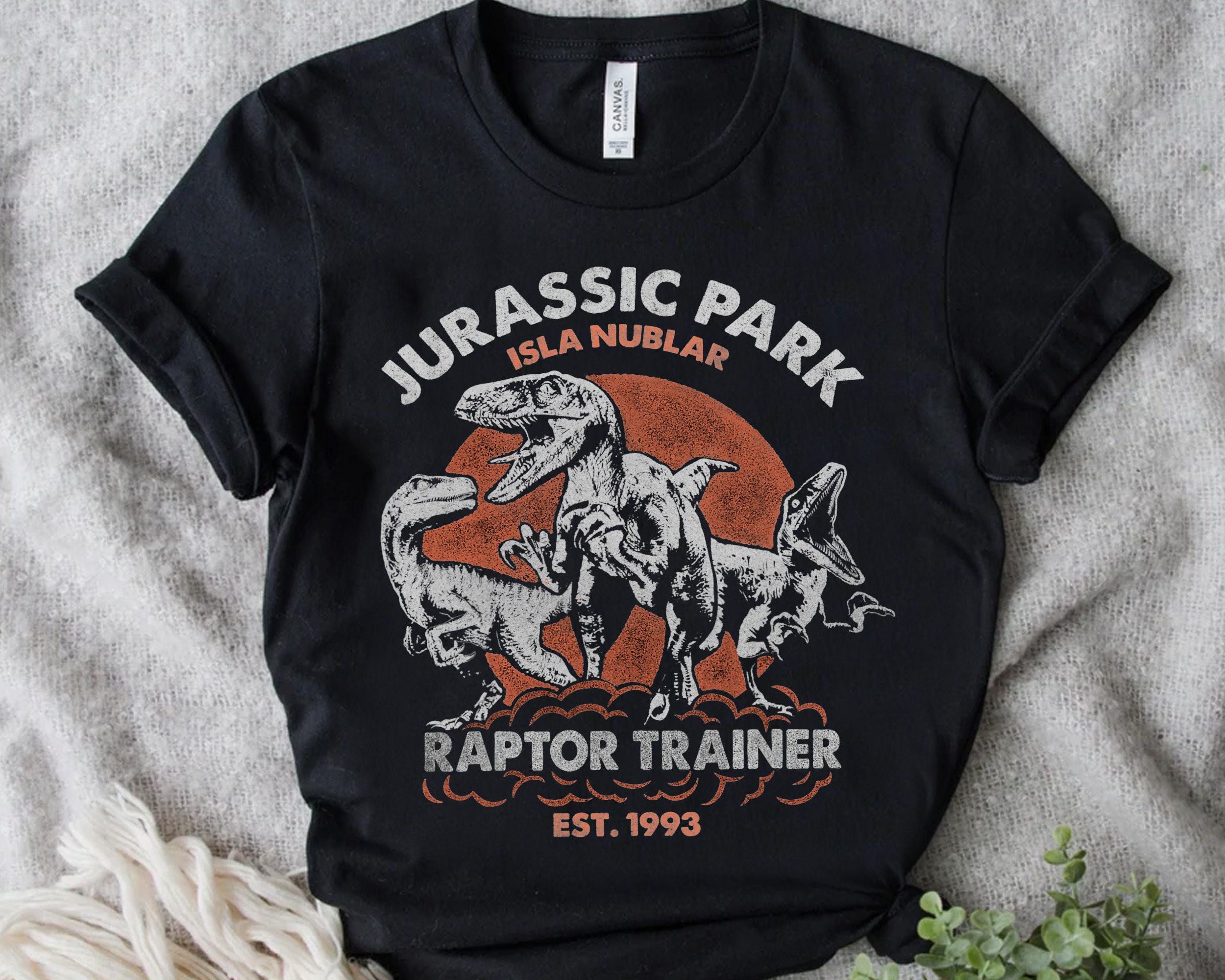 Discover Retro Jurassic Park Raptor Trainer Vintage Shirt, Universal Orlando Holiday Trip  T-shirt