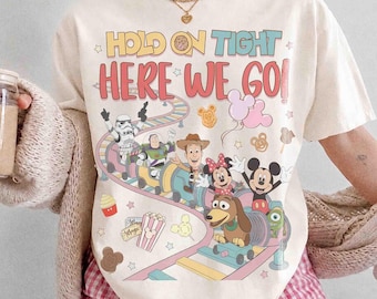 Comfort Colors® Slinky Dog Dash Inspired Shirt, Hold On Tight Here We Go Shirt, Toy Story Land Rollercoaster Shirt, Disney Hollywood Studios
