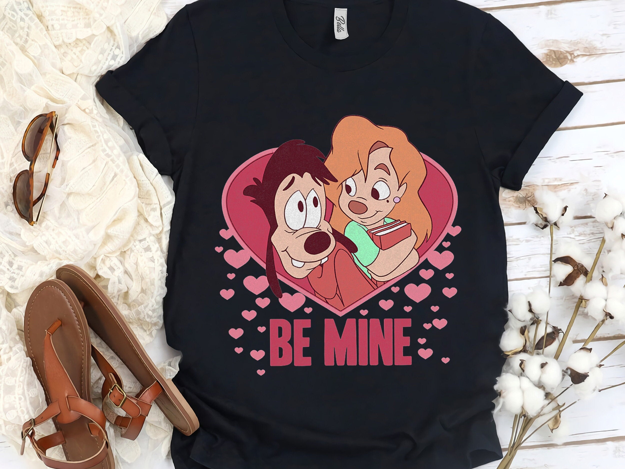 Discover Camiseta Disney Día de San Valentín Lindo Divertido Vintage para Hombre Mujer