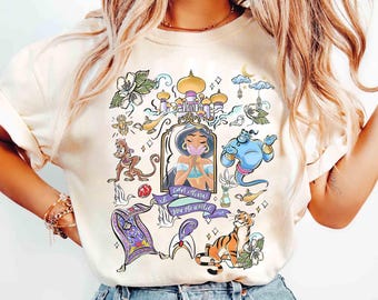 Comfort Colors® Disney Princess Jasmine shirt, Aladdin en Jasmine T-shirt, A Whole New World, Magic Kingdom shirt, Disney Girls Trip shirt