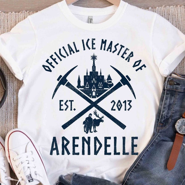 Disney Frozen Official Ice Master Of Arendelle Est 2013 T-shirt, Magic Kingdom Unisex T-shirt Family Birthday Gift Adult Kid Toddler Tee