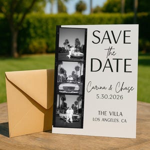 Vintage Photo Strip Save The Date