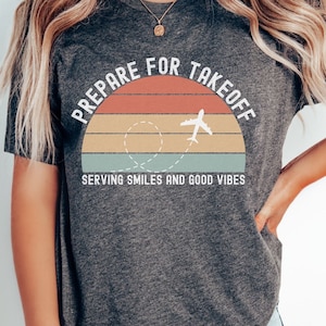 Flight Attendant T-Shirt, Flight Gift Shirt for Flight Attendant, Gift for Airplane Life, New Air Crew Tee, Gift for Fly Crew, Travel Tee