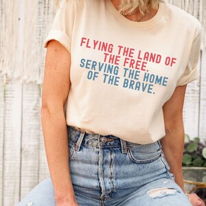 Patriotic Flight Attendant T-Shirt, Flight Gift Shirt for Black Flight Attendant,  Gifts for Airplane Life, New Air Crew Tee, 4th of July